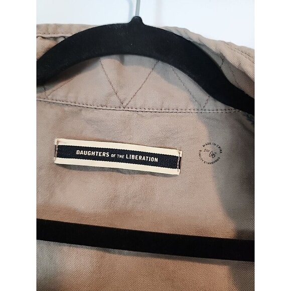 Anthropologie Daughters Of Liberation Adirondack Jacket Utility Linen Blend sz 6 - Picture 5 of 12